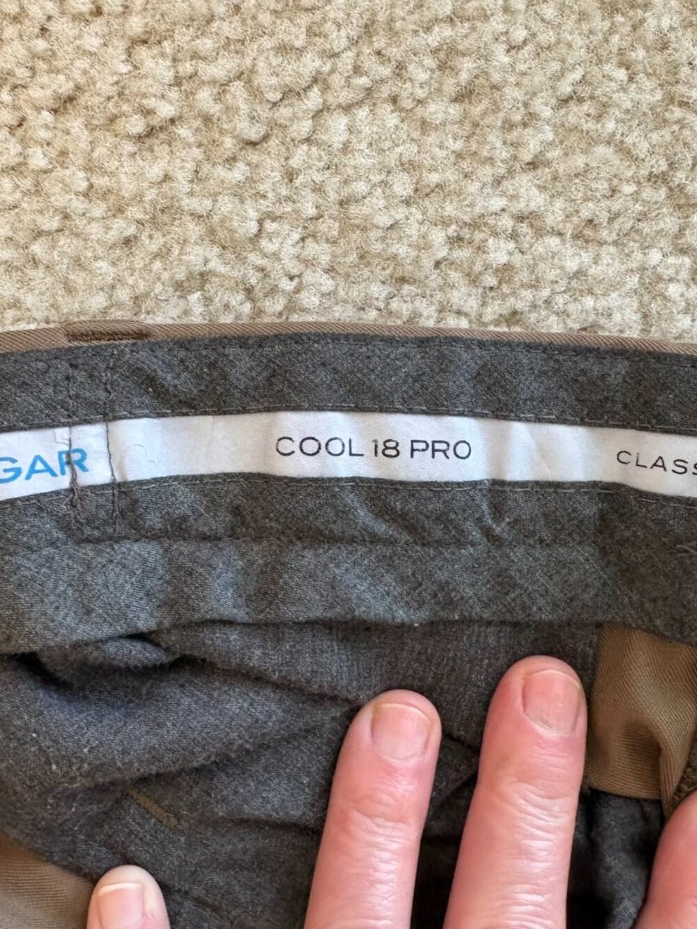 Haggar Cool 18 Pro Pants – Size 38x29 (Toast) - Picture 5 of 6